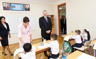 Ilham Aliyev attended inauguration of new educational complex of school No300 in Binagadi district