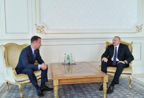 Ilham Aliyev received credentials of incoming Lithuanian ambassador