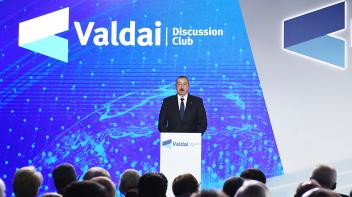 Speech by Ilham Aliyev at the plenary session of 16th Annual Meeting of Valdai International Discussion Club