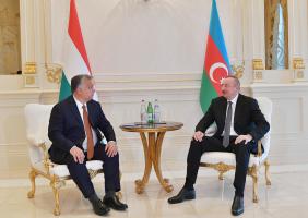 İlham Əliyev Macarıstanın Baş Naziri Viktor Orban ilə görüşüb