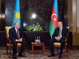 Ilham Aliyev met with first President of Kazakhstan-Elbasy, Honorary President of Turkic Council Nursultan Nazarbayev