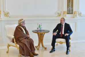 Ilham Aliyev received delegation led by President of Oman State Council