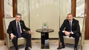 President Ilham Aliyev met with President of Turkmenistan Gurbangulu Berdimuhamedov
