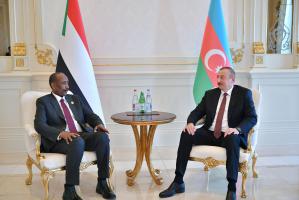 Ilham Aliyev met with Chairman of Sovereign Council of Sudan Abdel Fattah Abdelrahman al-Burhan