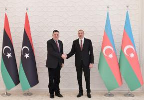 Ilham Aliyev received Libyan Prime Minister Fayez Seraj