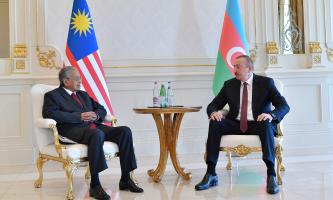 Ilham Aliyev received Malaysian Prime Minister Mahathir bin Mohamad