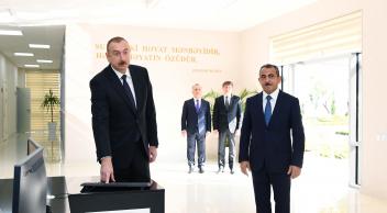 Ilham Aliyev attended ceremony to launch water supply and sewage systems in Gabala