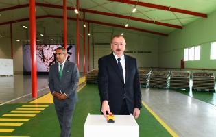 Ilham Aliyev inaugurated Liquorice Industry Park in Aghdash