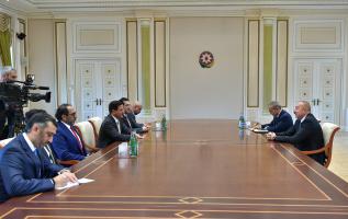 Ilham Aliyev received delegation led by UAE minister of economy