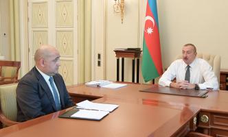 Ilham Aliyev received Israfil Mammadov in connection with his appointment to new post