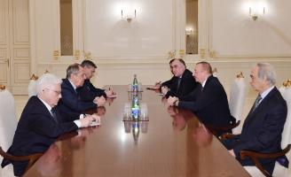 Ilham Aliyev received Russian foreign minister