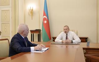 Ilham Aliyev received president of Azerenerji OJSC