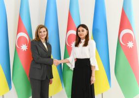 First Vice-President Mehriban Aliyeva met with Ukrainian first lady Elena Zelenskaya