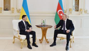 Ilham Aliyev, President Volodymyr Zelensky held one-on-one meeting