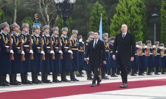 Official welcome ceremony was held for President of Ukraine Volodymyr Zelensky