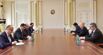 Ilham Aliyev received Speaker of Grand National Assembly of Turkey