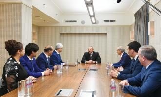 Ilham Aliyev met with heads of Azerbaijani diaspora organizations operating in St. Petersburg