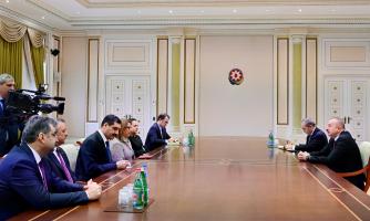 Ilham Aliyev received delegation led by Turkish minister of trade