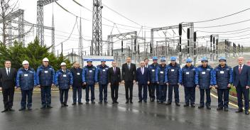 Ilham Aliyev attended opening of Mushfig substation