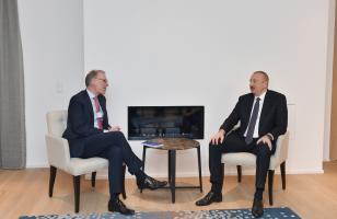 Ilham Aliyev met with Carlsberg Group CEO in Davos