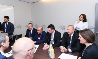 Ilham Aliyev attended session as part of World Economic Forum