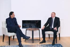 Ilham Aliyev met with Pakistani Prime Minister in Davos