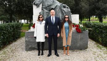 Ilham Aliyev visited monument to great Azerbaijani poet and thinker Nizami Ganjavi in Rome