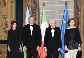 State dinner hosted in honor of President Ilham Aliyev in Rome