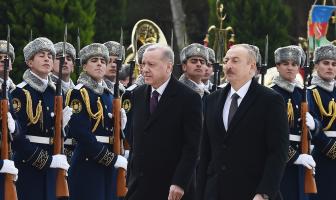 Official welcome ceremony was held for Turkish President Recep Tayyip Erdogan