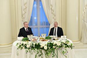 Ilham Aliyev hosted reception in honor of Turkish President Recep Tayyip Erdogan