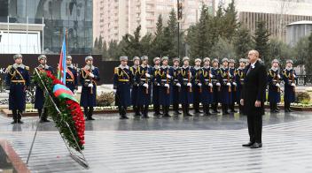 Ilham Aliyev attended ceremony to commemorate Khojaly genocide victims