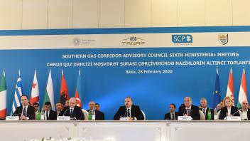 Speech by Ilham Aliyev at the 6th Ministerial Meeting of Southern Gas Corridor Advisory Council