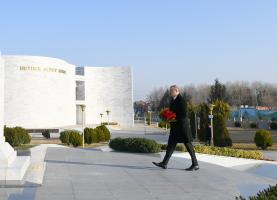 Ilham Aliyev arrived in Aghstafa district for visit