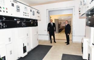 Ilham Aliyev attended opening of newly renovated Aghstafa electical substation