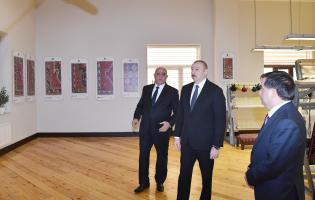 Ilham Aliyev visited Gazakh branch of “Azerkhalcha” OJSC