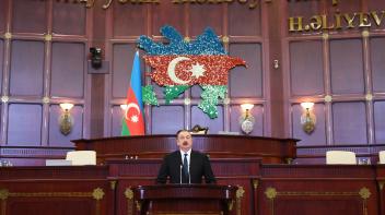 Speech by Ilham Aliyev at the first session of Azerbaijani Parliament’s sixth convocation