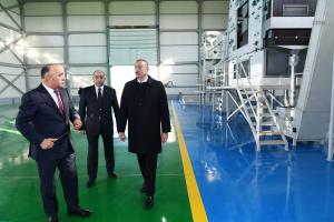 Visit of Ilham Aliyev to Kurdamir