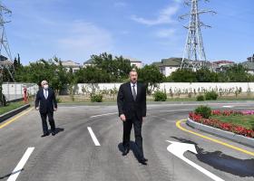 Ilham Aliyev inaugurated Ahmadli substation owned by AzerEnergy in Khatai district, Baku