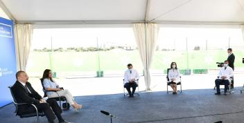 Speech by Ilham Aliyev at the opening 3 modular hospitals