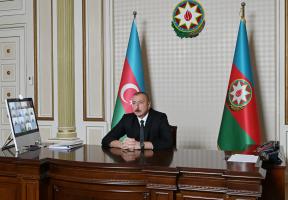 Ilham Aliyev chaired meeting in a video format on water management situation