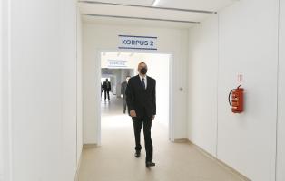 Ilham Aliyev attended opening of modular hospital in Ismayilli