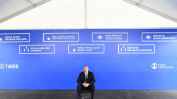 Speech by Ilham Aliyev at the opening of modular hospital in Shaki