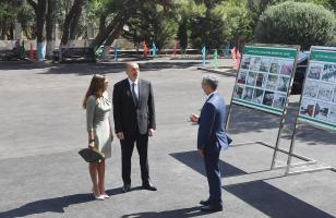 Ильхам Алиев принял участие в открытии Дома культуры имени Саттара Бахлулзаде в Сураханском районе