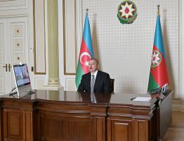 President Ilham Aliyev inaugurated in a video format another modular hospital for treatment of coronavirus patients