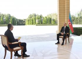 Ilham Aliyev was interviewed by CNN-Turk TV