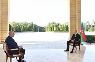 Ilham Aliyev was interviewed by Turkish Haber Turk TV channel