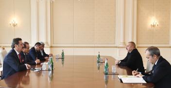 Ilham Aliyev received Secretary General of Cooperation Council of Turkic-Speaking States, President of Union of Chambers and Commodity Exchanges of Turkey, Chairman of Uzbek Chamber of Commerce and Industry and President of Kyrgyz Chamber of Commerce and Industry