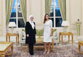 The First Ladies of Azerbaijan and Turkey met