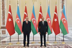 Official welcome ceremony was held for Turkish President Recep Tayyip Erdogan