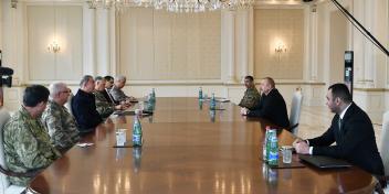 Ilham Aliyev received delegation led by Turkish Minister of National Defense